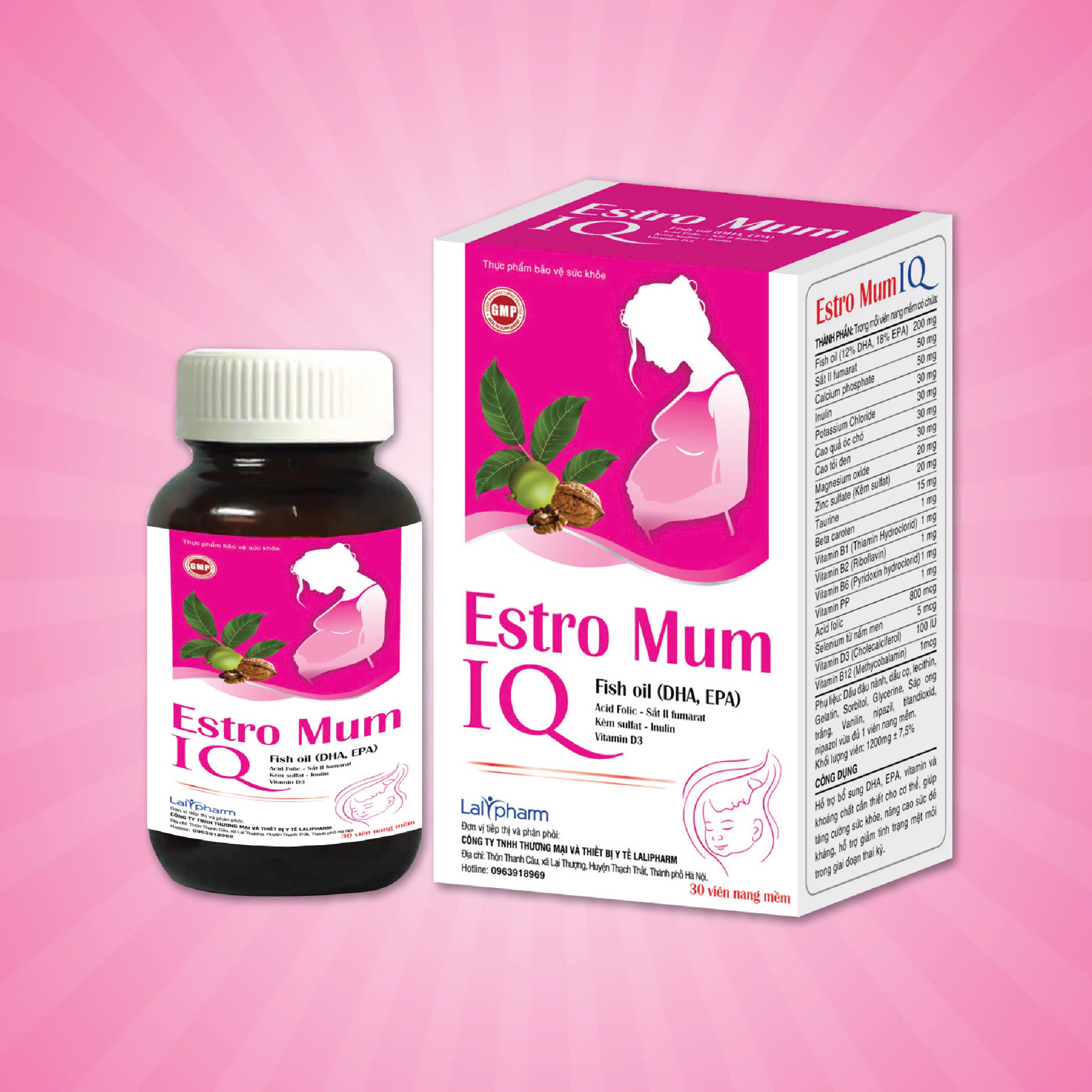Viên Uống Bổ Bà Bầu ESTRO MUM